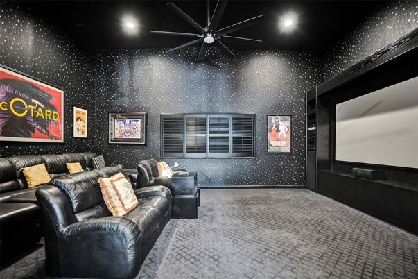 Home Theatre Room, Interior, Projection Screen, Recessed Lighting, Theatre Room