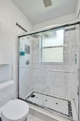 Bathroom, Glass Shower, Interior, Marble Walls