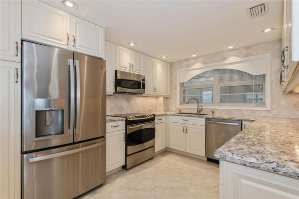 Interior, Kitchen, Recessed Lighting, Stainless Steel Appliances
