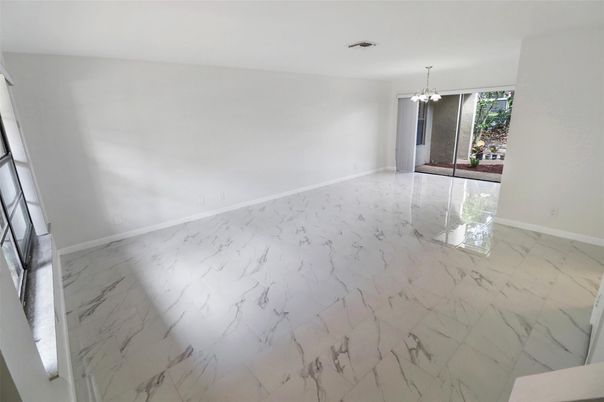 Chandelier, Empty room, Interior, Marble