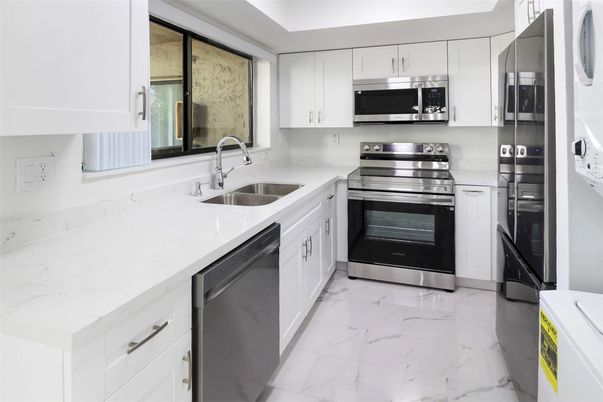 Interior, Kitchen, Marble, Stainless Steel Appliances