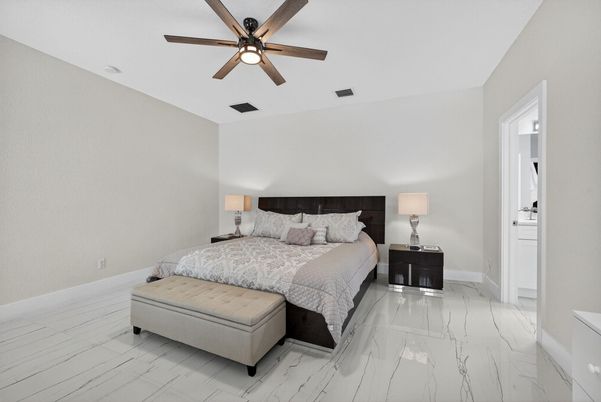 Bedroom, Interior, Marble