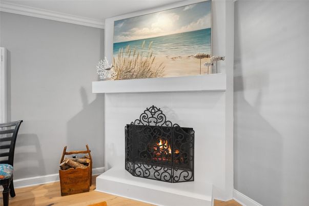 Fireplace, Interior, Wood Texture Flooring