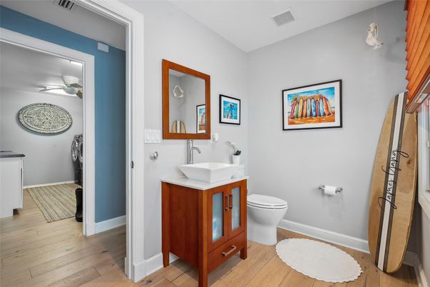 Bathroom, Interior, Wood Texture Flooring