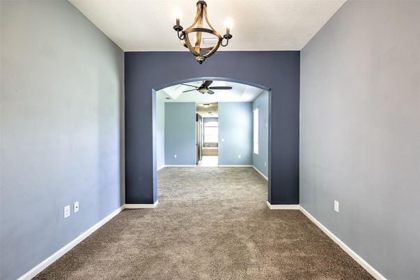 Chandelier, Empty room, Interior