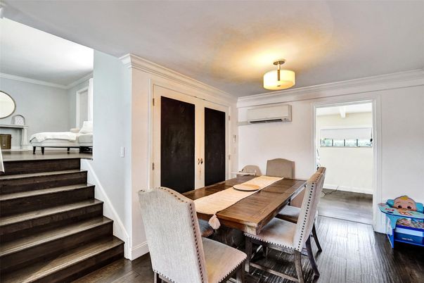 Dining room, Interior, Wood Texture Flooring