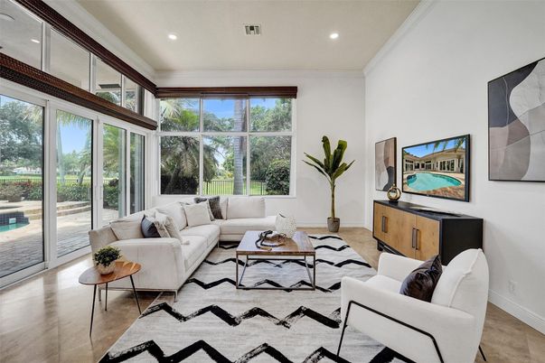 Interior, Living room, Recessed Lighting