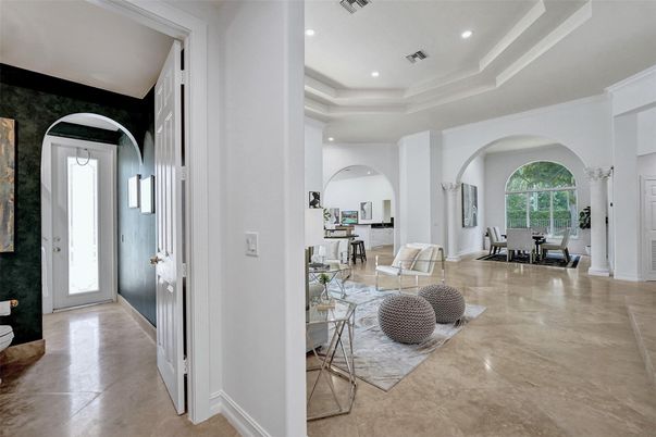 Dining room, Interior, Recessed Lighting