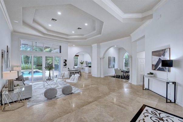 Dining room, Interior, Living room, Recessed Lighting