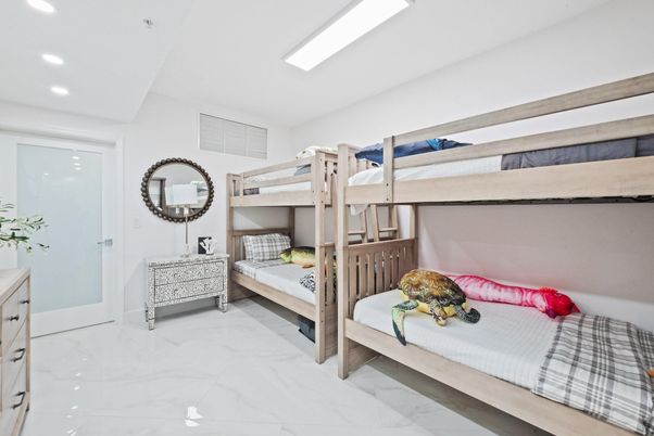 Bedroom, Interior, Marble, Recessed Lighting
