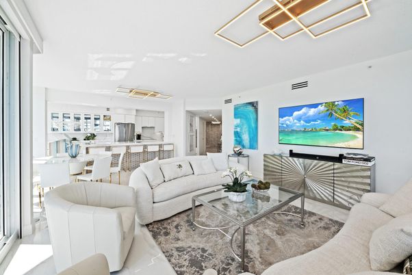 Interior, Kitchen, Living room, Recessed Lighting