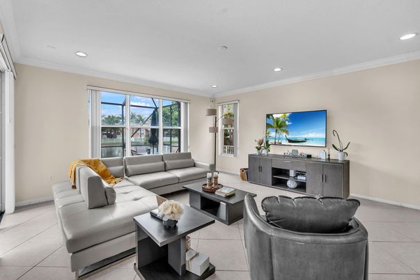 Interior, Living room, Recessed Lighting
