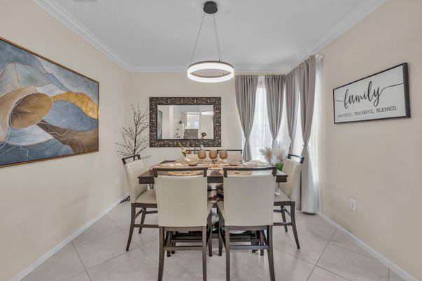Dining room, Interior, Pendant Lights