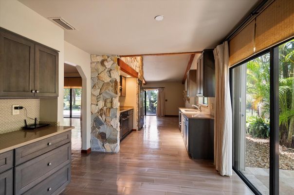 Fireplace, Interior, Stone Walls, Wood Texture Flooring