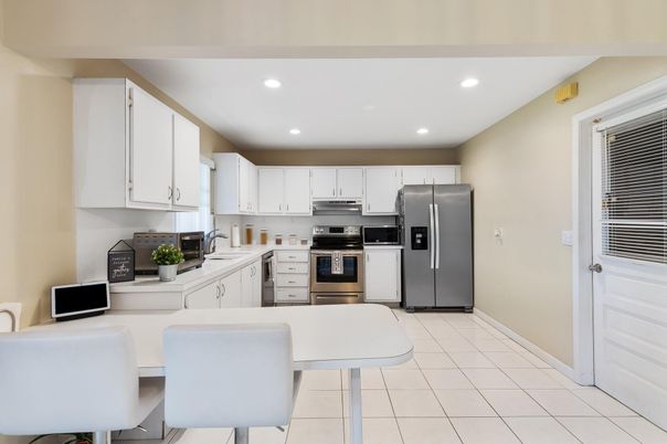 Interior, Kitchen, Recessed Lighting, Stainless Steel Appliances