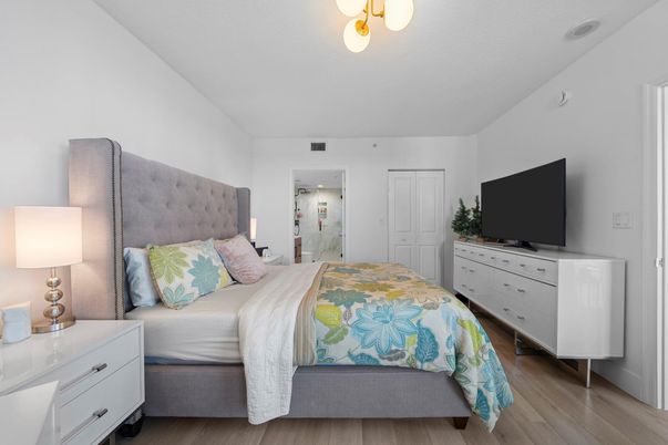 Bedroom, Interior, Wood Texture Flooring