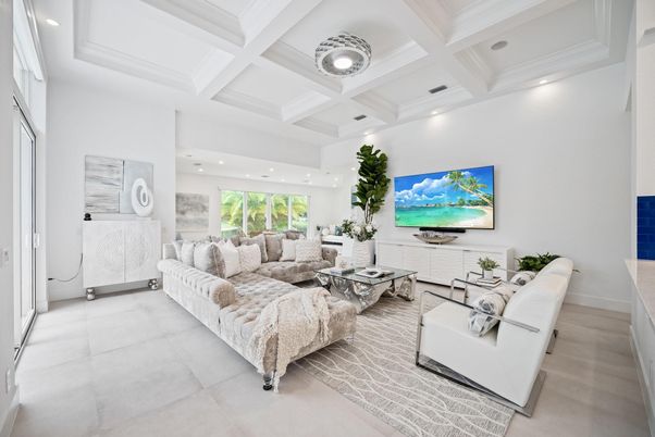 Interior, Living room, Recessed Lighting