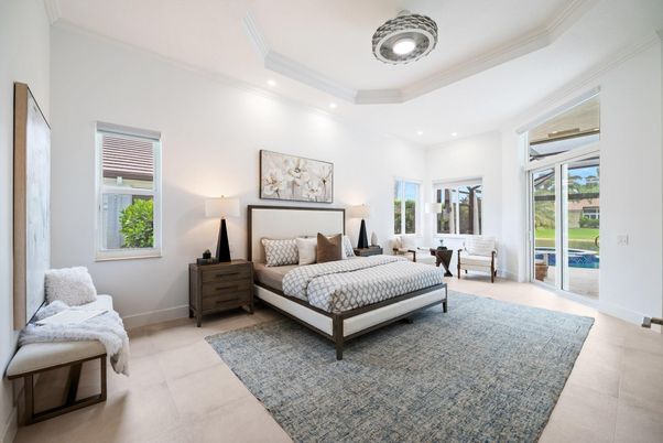 Bedroom, Interior, Recessed Lighting