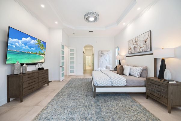 Bedroom, Interior, Recessed Lighting