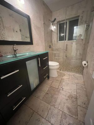 Bathroom, Glass Shower, Interior