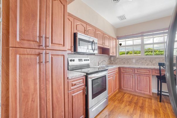 Interior, Kitchen, Wood Texture Flooring