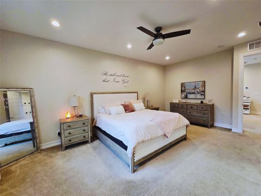 Bedroom, Interior, Recessed Lighting