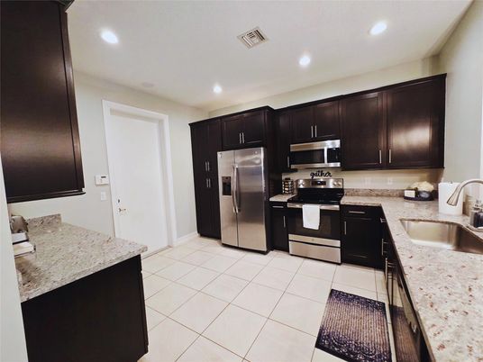 Interior, Kitchen, Recessed Lighting, Stainless Steel Appliances