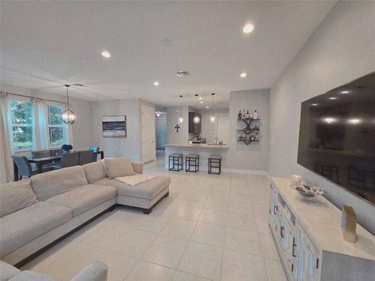 Dining room, Interior, Kitchen, Living room, Pendant Lights, Recessed Lighting