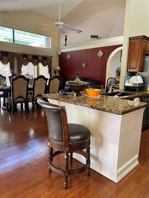 Dining room, Interior, Wood Texture Flooring