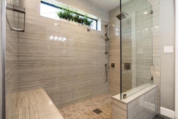 Bathroom, Glass Shower, Interior