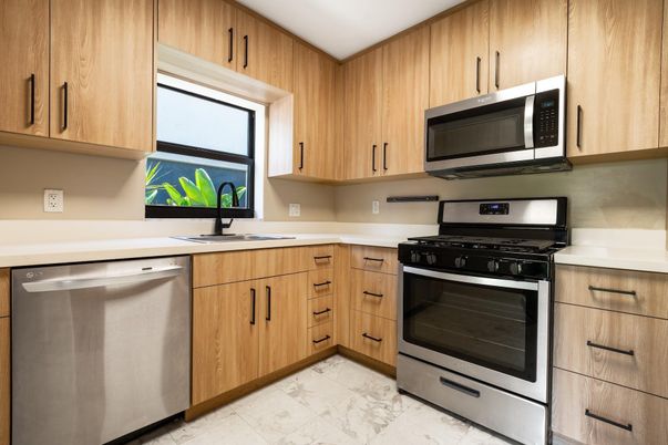 Interior, Kitchen, Marble, Stainless Steel Appliances