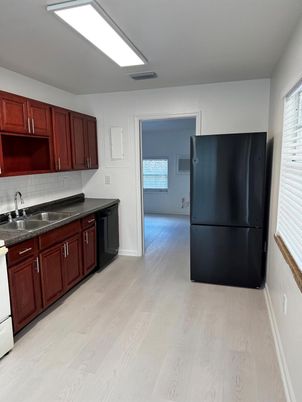 Interior, Kitchen, Wood Texture Flooring