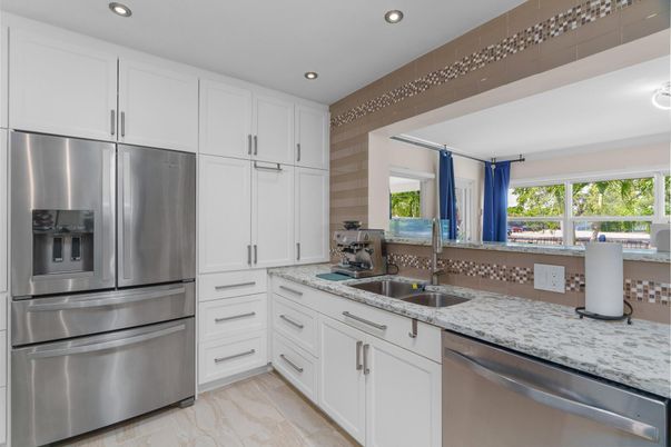 Interior, Kitchen, Recessed Lighting, Stainless Steel Appliances
