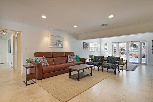 Interior, Living room, Recessed Lighting