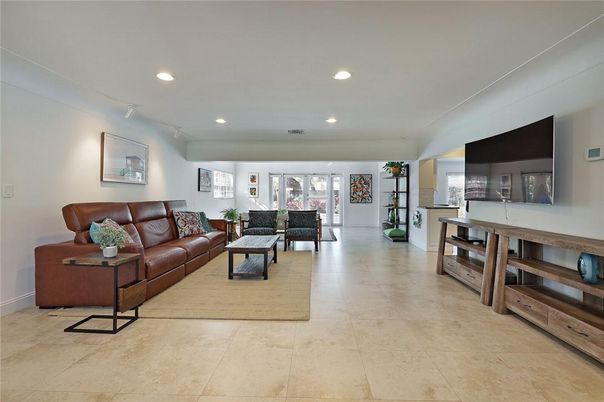 Interior, Living room, Recessed Lighting