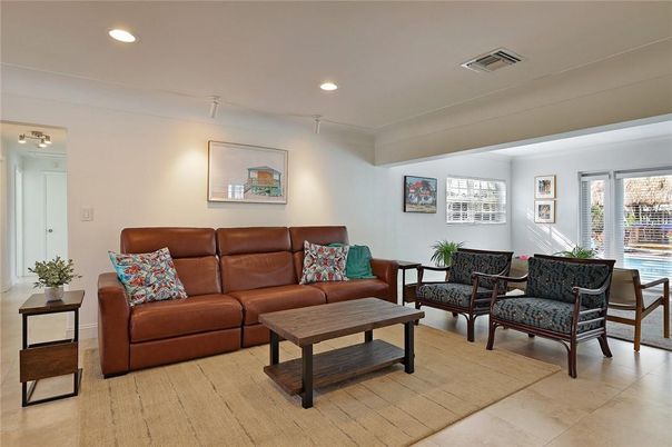 Interior, Living room, Recessed Lighting