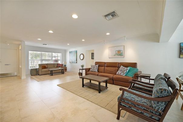 Interior, Living room, Recessed Lighting