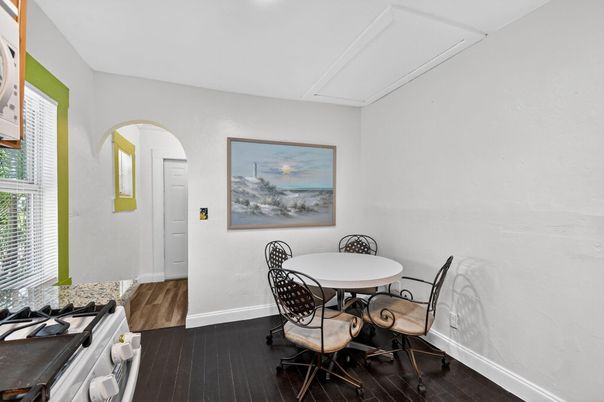 Dining room, Interior, Wood Texture Flooring