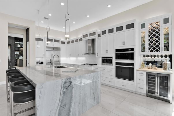Interior, Kitchen, Pendant Lights, Recessed Lighting, Stainless Steel Appliances