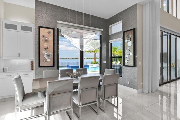 Dining room, Interior, Water