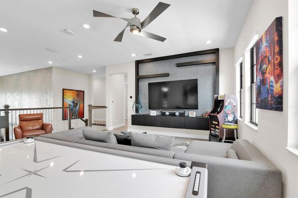 Billiard Table, Game Room, Interior, Living room, Recessed Lighting