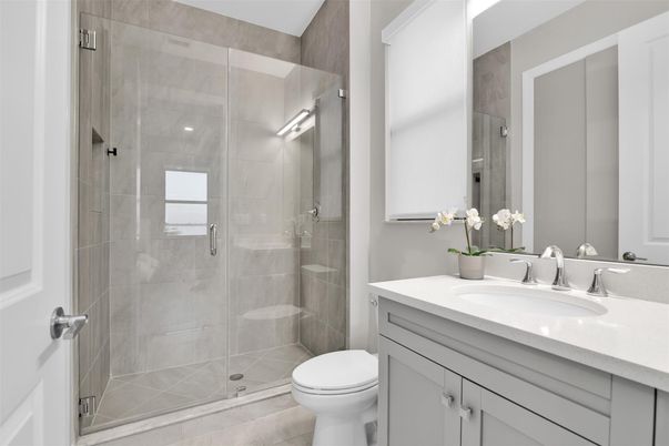 Bathroom, Glass Shower, Interior