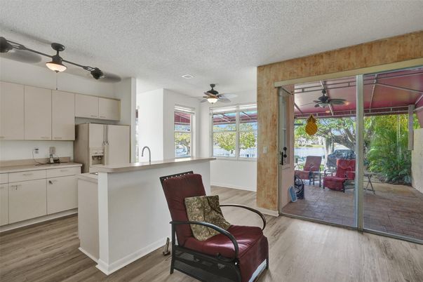 Interior, Kitchen, Wood Texture Flooring