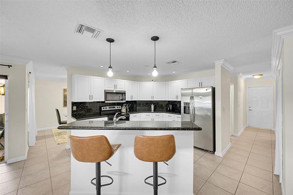 Interior, Kitchen, Pendant Lights, Recessed Lighting, Stainless Steel Appliances
