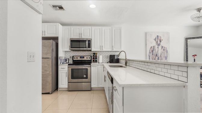 Interior, Kitchen, Recessed Lighting, Stainless Steel Appliances