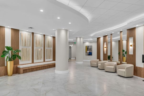 Interior, Marble, Recessed Lighting