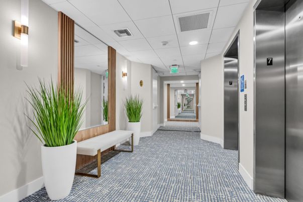 Elevator, Interior, Recessed Lighting