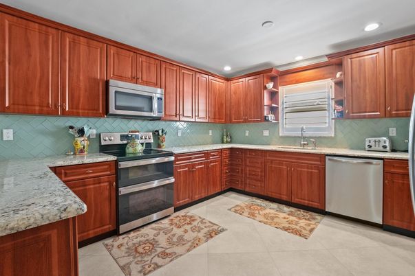 Interior, Kitchen, Recessed Lighting, Stainless Steel Appliances