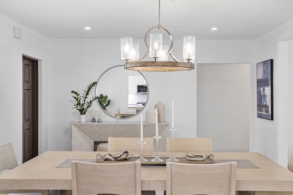 Dining room, Interior, Pendant Lights, Recessed Lighting