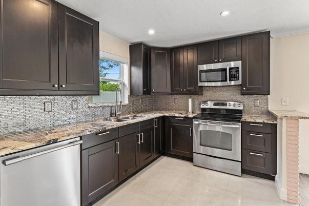 Interior, Kitchen, Recessed Lighting, Stainless Steel Appliances